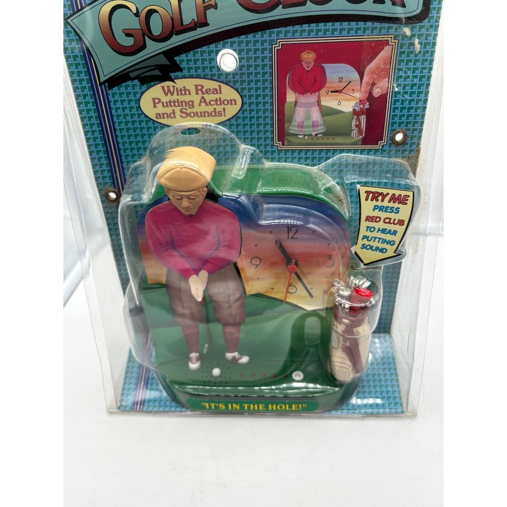 Vintage 1996 The Original Golf Clock It's In The Hole Novelty New In Package